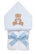 Blue Bear Hooded Towel