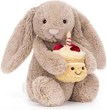 Bashful Beige Bunny "Birthday"