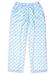 Blue Floral Fuzzy Pants