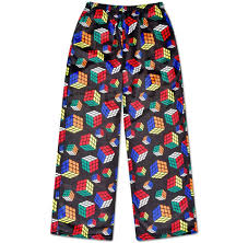 Rubik's Cube Fuzzy Pants